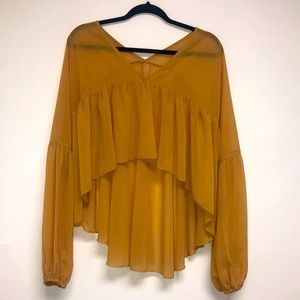 ✨ High low sheer long sleeve ✨